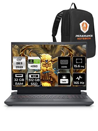 DELL G15 5530 i9 13900HX 32GB 512GB SSD RTX4060/8GB 165HZ 15.6" FHD FDOS G55302401017U & PER4 ÇANTA