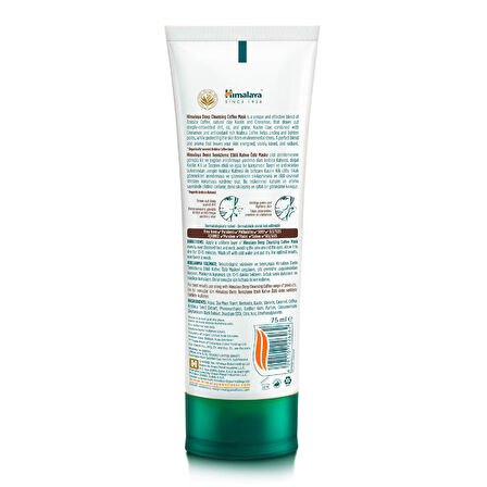 Himalaya Since 1930 Deep Cleansing Derin Temizleme Etkili Gözenek Sıkılaştırıcı Kahve Özlü Yüz Maskesi 75 ml