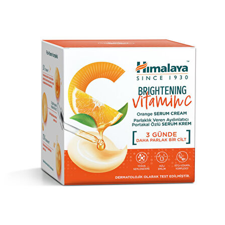 Vitamin C Parlaklık Veren Ton Eşitleyici Portakal Özlü Serum İçerikli Nemlendirici 50 ml, C Vitamini