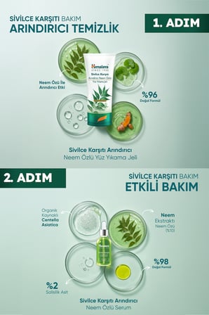 Sivilce Karşıtı Arındırıcı Yüz Temizleme Jeli 150 ml | Neem & Zerdeçal | Normal ve Yağlı Ciltler