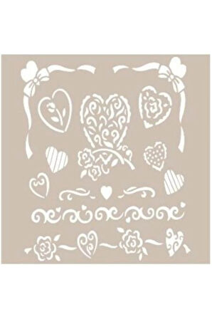 As424 Stencil Şablon 21x29 Cm