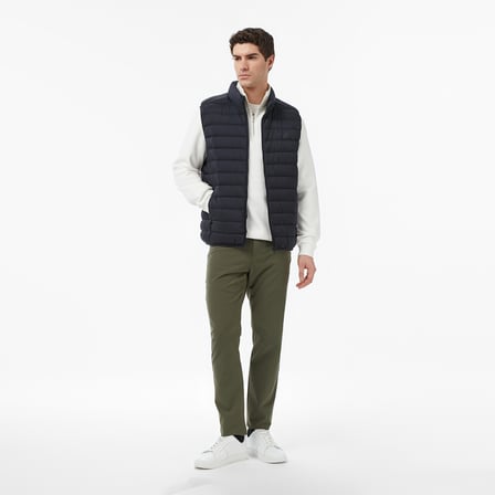 Nautica Erkek Siyah Regular Fit Su İtici Kaz Tüyü Yelek
