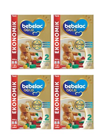 Bebelac Gold 2 Devam Sütü 6 - 12 Ay 800 G X 4 Adet Avantaj Paketi