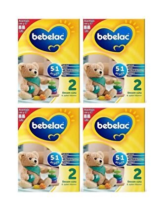 Bebelac 2 Devam Sütü 800 gr 6-9 Ay X 4 Adet