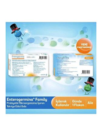 Enterogermina Family 5 ml x 20 Flakon 2 Li Mutlu Aile Paketi
