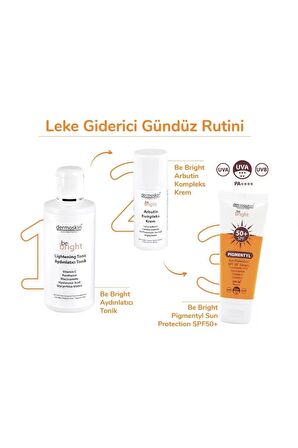 Dermoskin Be Bright Pigmentyl Güneş Koruyucu Spf 50+75 ml Krem 2Li