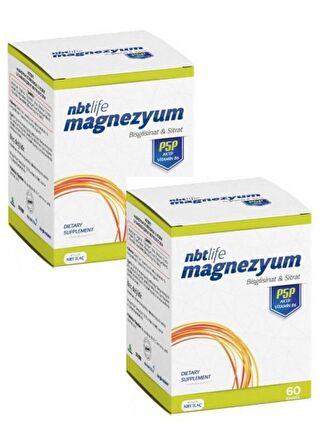 Nbt İlaç Nbt Life Magnezyum P5p B6 60 Kapsül Avantaj Paketi 2 Li