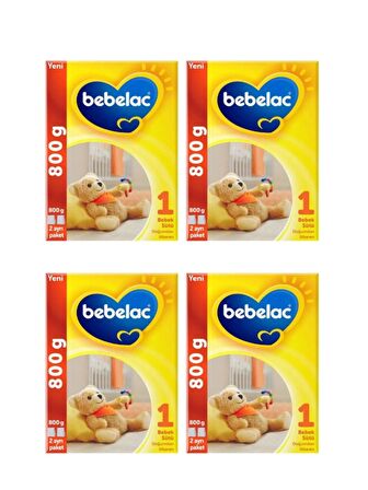 Bebelac 1 Bebek Sütü 0-6 Ay 800 gr X 4 Adet