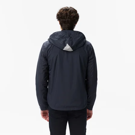 Nautica Erkek Siyah Regular Fit Kapüşonlu Su Geçirmez Yağmurluk