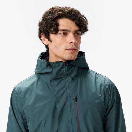 Nautica Erkek Yeşil Regular Fit Kapüşonlu Su Geçirmez Yağmurluk