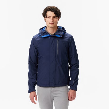 Nautica Erkek Lacivert Regular Fit Kapüşonlu Su Geçirmez Yağmurluk