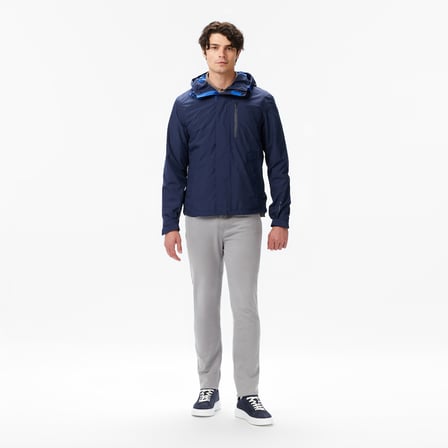 Nautica Erkek Lacivert Regular Fit Kapüşonlu Su Geçirmez Yağmurluk