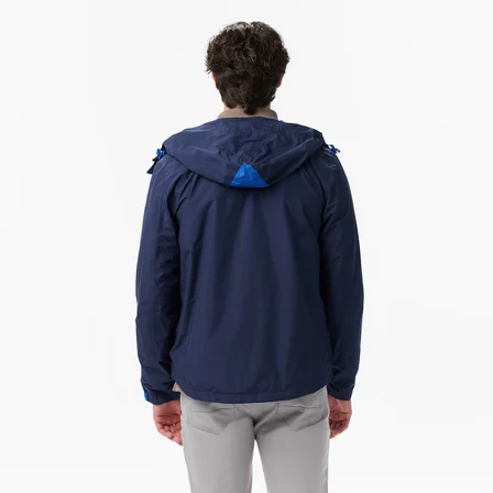 Nautica Erkek Lacivert Regular Fit Kapüşonlu Su Geçirmez Yağmurluk