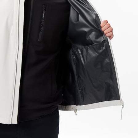Nautica Erkek Gri Regular Fit Kapüşonlu Su Geçirmez Yağmurluk
