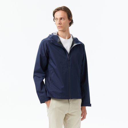Nautica Erkek Lacivert Regular Fit Kapüşonlu Su Geçirmez Yağmurluk