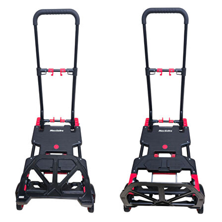 Max Extra FW90TP 66/136Kg 2'si 1 Arada Katlanır Paket Taşıma Arabası