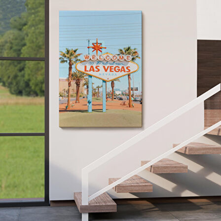 Las Vegas Nevada Ünlü Tabelası Duvar Tablosu-6294