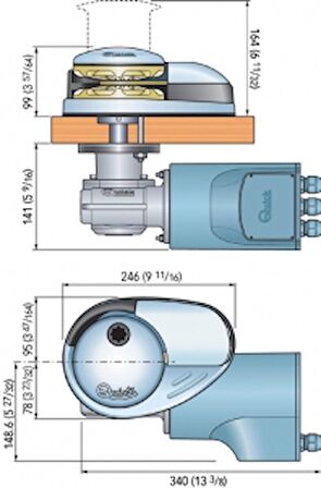 Quick Prince Irgat Tambursuz DP3 1000W 12V Kavaleta 8 mm