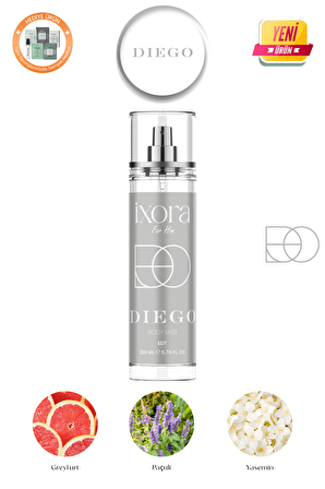 İxora Diego Body Mist Erkek 200 ml