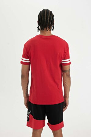DeFactoFit NBA Chicago Bulls Standart Fit Bisiklet Yaka Kısa Kollu Tişört A1995AX24SMRD296