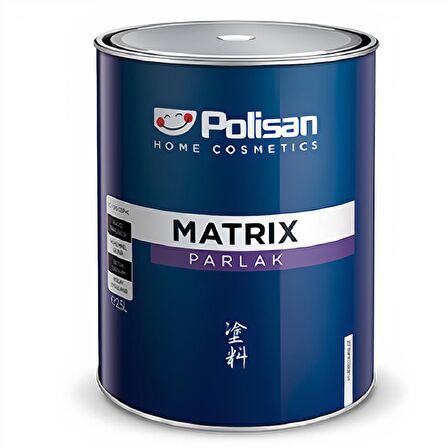 Polisan Matrix Enamel Sentetik Yağlı Boya 0,75LT ALÜMİNYUM