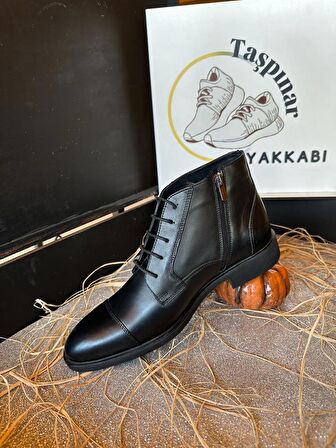 Taşpınar %100 Deri Erkek Günlük Kışlık Rahat Klasik  Bot 39-45