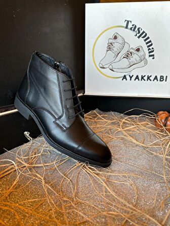 Taşpınar %100 Deri Erkek Günlük Kışlık Rahat Klasik  Bot 39-45
