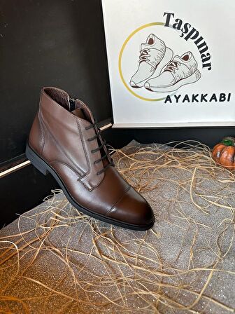 Taşpınar %100 Hakiki Deri Erkek Günlük Kışlık Rahat Klasik  Bot 39-45