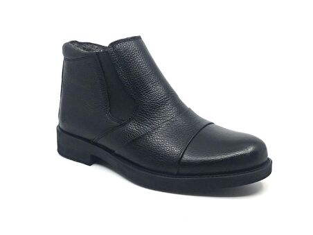 Taşpınar %100 Deri Erkek İçi Kürklü Kışlık Günlük Fermuarlı Bot