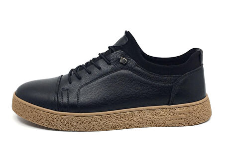 Goldbrand %100 Hakiki Deri Erkek Kışlık Rahat Günlük Casual Lastik Bağcıklı Ayakkabı 40-44