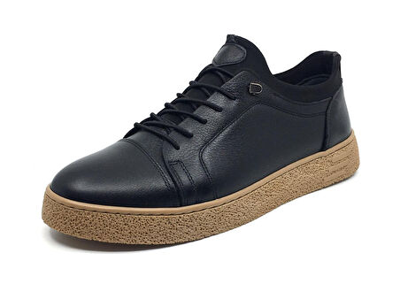 Goldbrand %100 Hakiki Deri Erkek Kışlık Rahat Günlük Casual Lastik Bağcıklı Ayakkabı 40-44