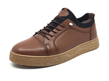 Goldbrand %100 Hakiki Deri Erkek Kışlık Rahat Günlük Casual Lastik Bağcıklı Ayakkabı 40-44