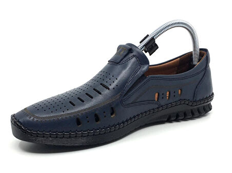 Catelli %100 Hakiki Deri Erkek Yazlık Rahat Günlük Delikli Ekstra Esnek & Hafif Yeni Sezon Çarık Ayakkabı 40-45