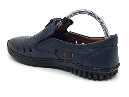 Catelli %100 Hakiki Deri Erkek Yazlık Rahat Günlük Delikli Ekstra Esnek & Hafif Yeni Sezon Çarık Ayakkabı 40-45