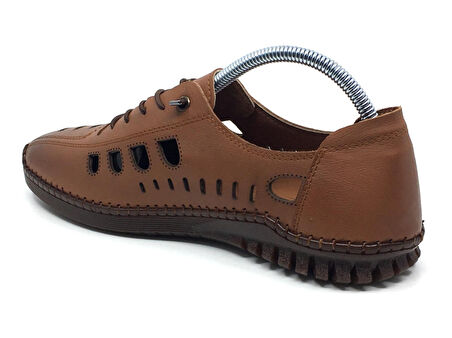 Catelli %100 Hakiki Deri Erkek Tam Yazlık Rahat Günlük Delikli Terleme & Koku Yapmaz Çarık Ayakkabı Yeni Sezon 40-45