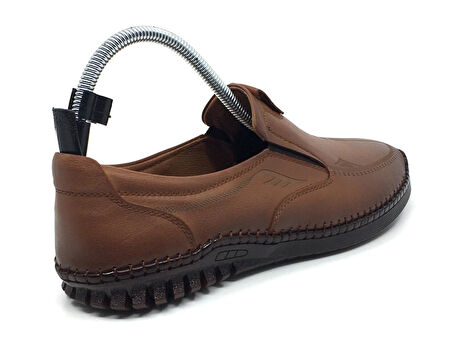 Catelli %100 Deri Ortopedik Erkek Yazlık Rahat Günlük Lazer Baskılı Çarık Ayakkabı Yeni Sezon 40-45