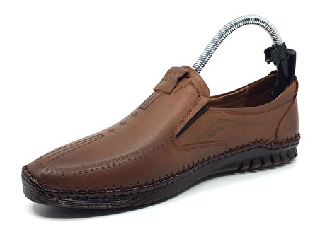 Catelli %100 Deri Ortopedik Erkek Yazlık Rahat Günlük Lazer Baskılı Çarık Ayakkabı Yeni Sezon 40-45