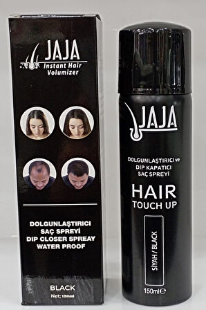 Jaja Saç  Dolgunlaştırıcı Ve Dip Kapatıcı Saç Spreyi Siyah 150 Ml