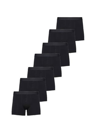 Erkek Pamuklu Likralı 7'li Paket Boxer
