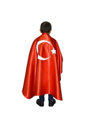23 Nisan Ay Yıldızlı Çocuk Pelerini (kız-erkek)