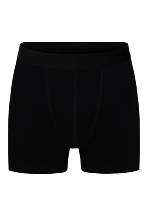 Erkek Pamuklu Likralı Siyah Boxer