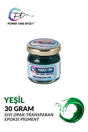 Opak & Transparan Sıvı Pigment Boya / Yeşil / Epoksi Için 30 GRAM