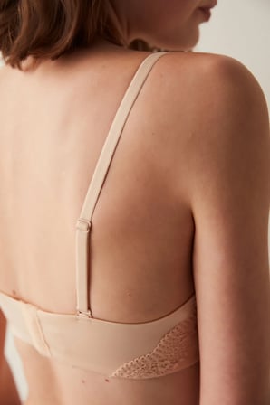 Ten Rengi Toparlayıcı Lotus Premium Dolgusuz Straplez Balenli Sütyen