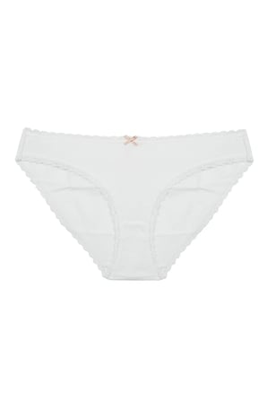 Daily Lace 3lü Pamuklu Bej Slip Külot