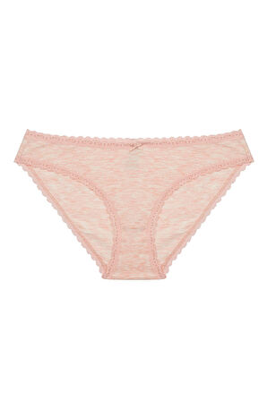 Daily Lace 3lü Pamuklu Bej Slip Külot