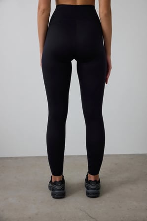 Siyah Extra  Yüksek Bel Miracle Pop Up (Push Up) Tayt