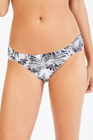 Siyah Shiny Leaf Hipkini Bikini Altı