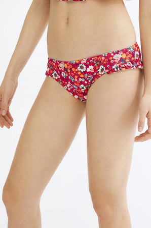 Kırmızı Alexis Frill Slip Bikini Altı