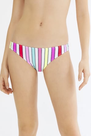Çok Renkli Retro Slip Bikini Altı
