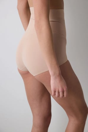 #İzbırakmaz Bej Light Yüksek Bel Slip Korse